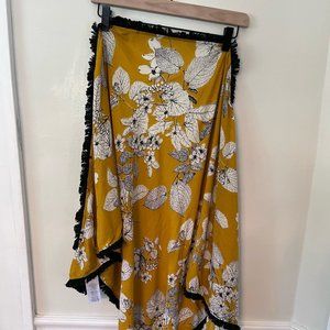 68 X 46 X 46 Mustard Yellow Part Two Triangular Scarf